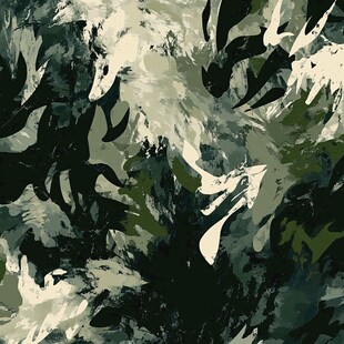 抽象写意流动色彩绿色