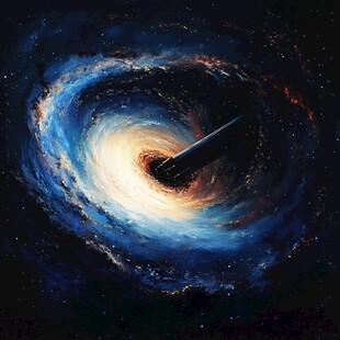 宇宙黑洞背景海报