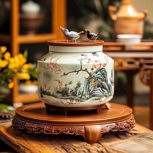 喜上眉梢茶叶罐