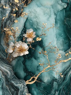 液态流体花纹装饰画