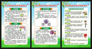 春季健康教育知识展板