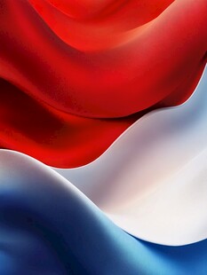 简约大气红色蓝色