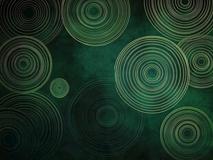 绿色圆形图案背景壁纸