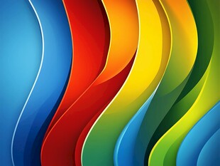 高清炫彩波浪条纹