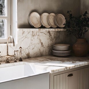 大理石厨房台面