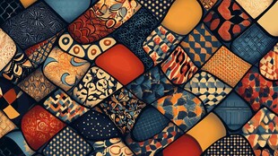 3d抽象连续凹凸肌理