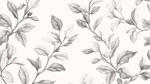 自然枝叶墙纸花纹