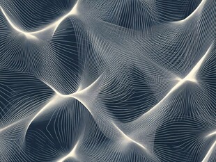 蓝色线条抽象图案