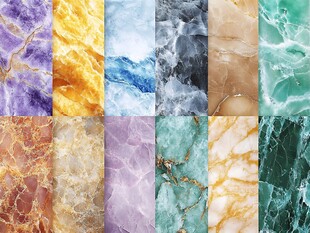 七彩菱格大理石纹理