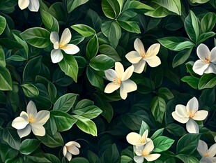 高清植物喷绘背景
