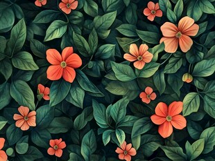 高清植物喷绘背景