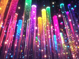 色彩斑斓梦幻灯光