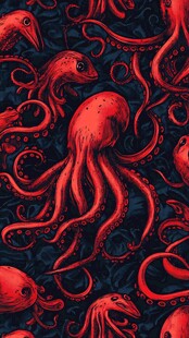 章鱼背景素材