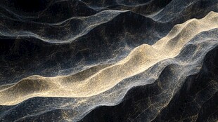 金色轻纱动感线条