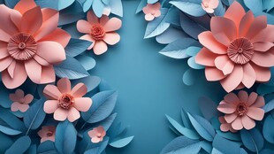 3d立体简约花