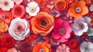 3d立体花壁纸