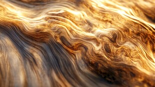 流体画金色山河