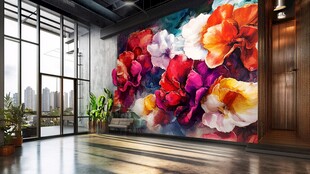 郁金香墙纸墙画