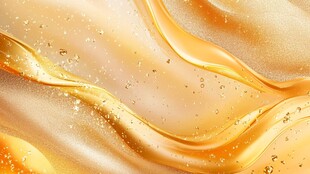 金色抽象流体纹理背景