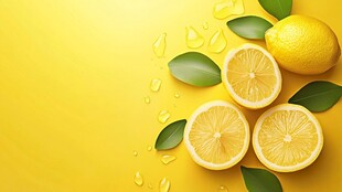 柠檬背景图