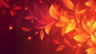 紫红色花卉幻彩背景