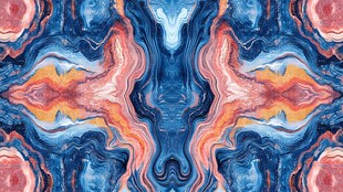 肌理彩色流体背景墙