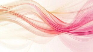 红色轻纱动感线条