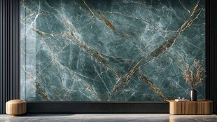 蓝色大理石背景墙