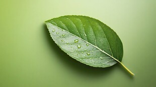 一片绿叶素材