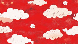 红色云纹