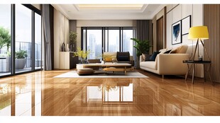 大气客厅落地门窗场景