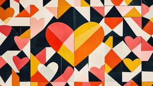 几何图形背景墙