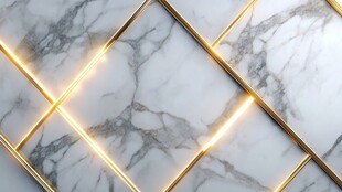 金色网格线条大理石纹