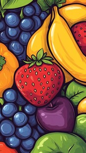 水果插画壁纸