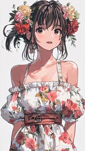 日系少女插画