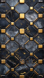 六角砖背景墙