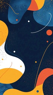 简洁大气拼色曲线纹理