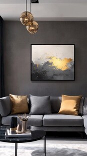 轻奢素雅色块挂画