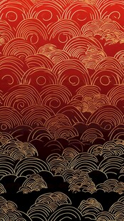 海浪云纹浪花背景