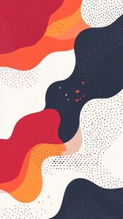 简洁大气拼色曲线纹理