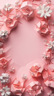 3d立体简约花