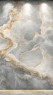 金色透光大理石装饰画