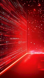 红色科技渐变背景数码