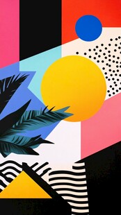 孟菲斯色块拼接