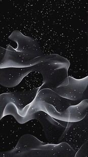 银色梦幻波浪线