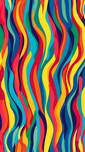 高清炫彩波浪条纹