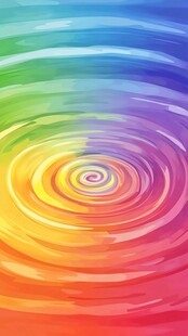彩色漩涡创意素材