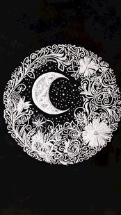 手绘美丽的月光