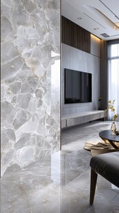 极简金箔石根线条对拼