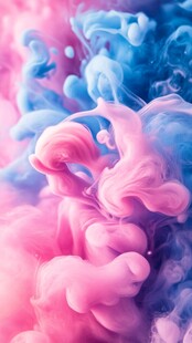 炫酷冷暖色晕染